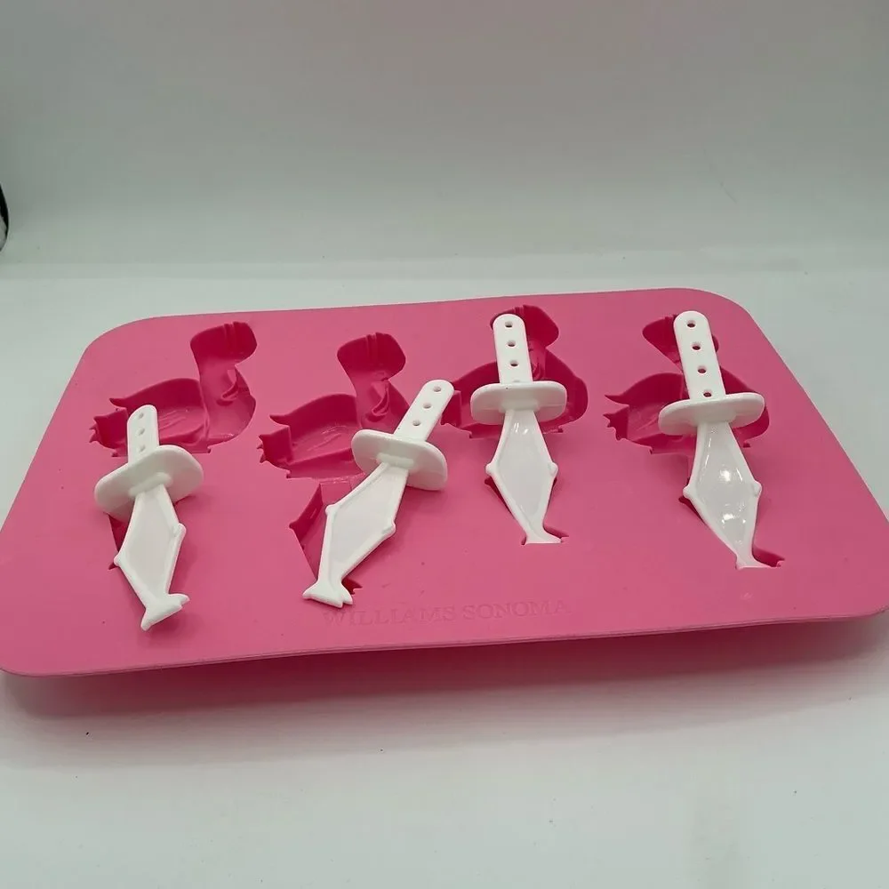 Williams Sonoma Pink Flamingo Ice Pop Mold